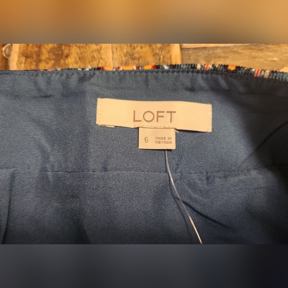 Loft Brushed Corduroy Shift Skirt Size 6 - Picture 7 of 13